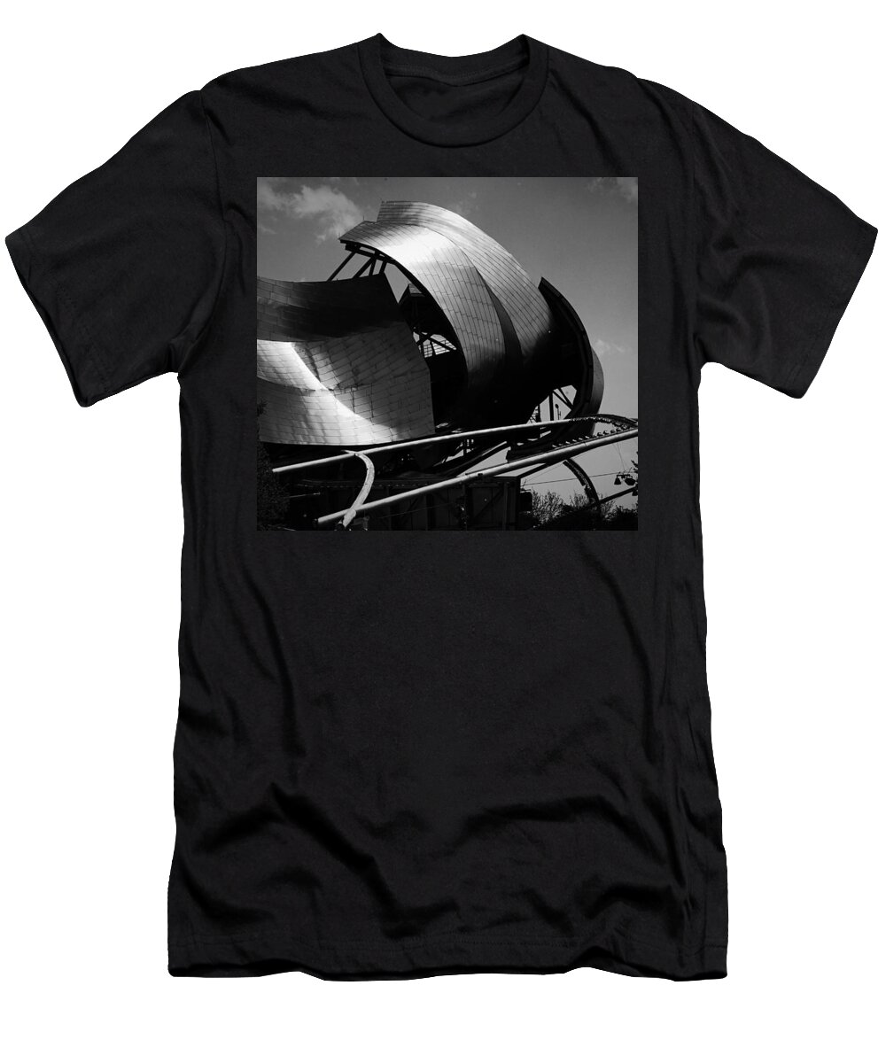 Structure T-Shirt featuring the photograph The Jay Pritzker Pavilion by Ester McGuire