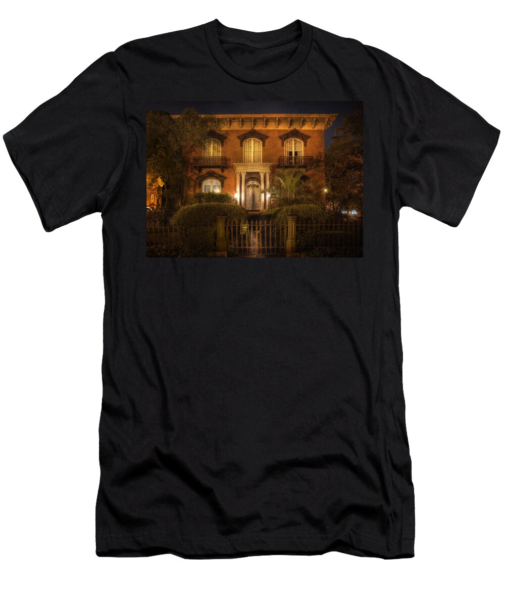 Mercer House T-Shirt featuring the photograph The Mercer House by Mark Andrew Thomas