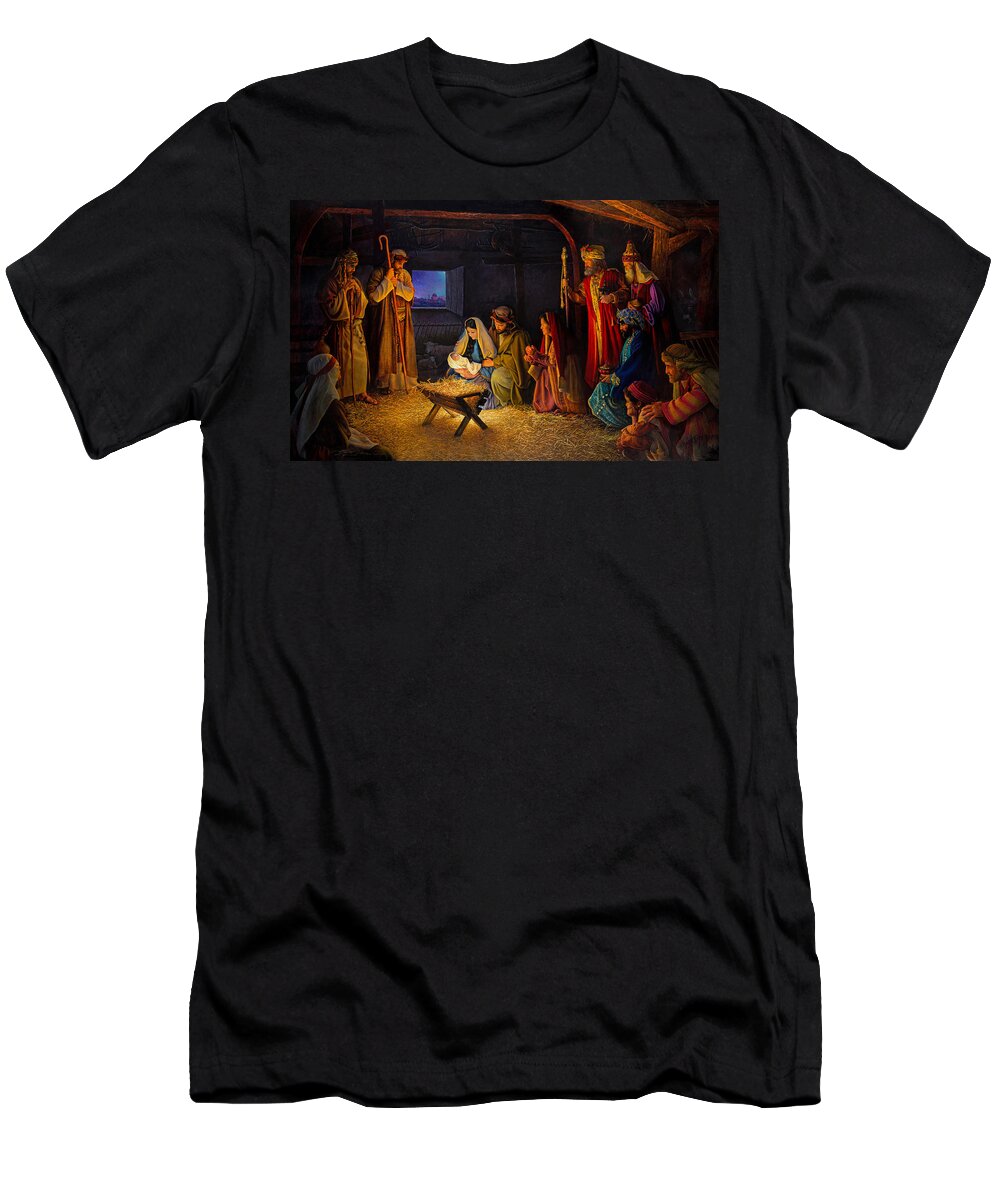 Jesus T-Shirt featuring the painting The Nativity by Greg Olsen