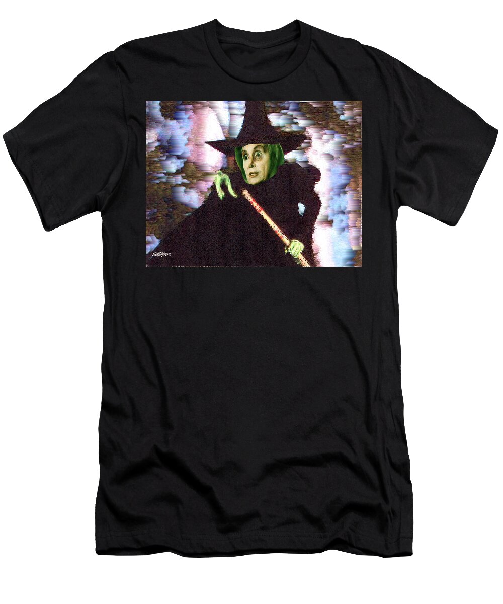 Wizard Of Oz T-Shirt featuring the digital art The New Wicked Witch of the West by Seth Weaver
