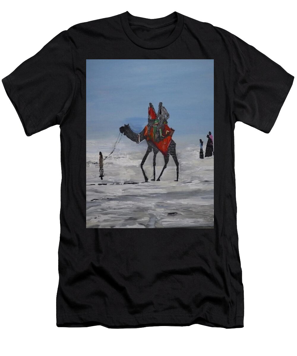Acrylic Painting T-Shirt featuring the painting The Odyssey by Denise Morgan