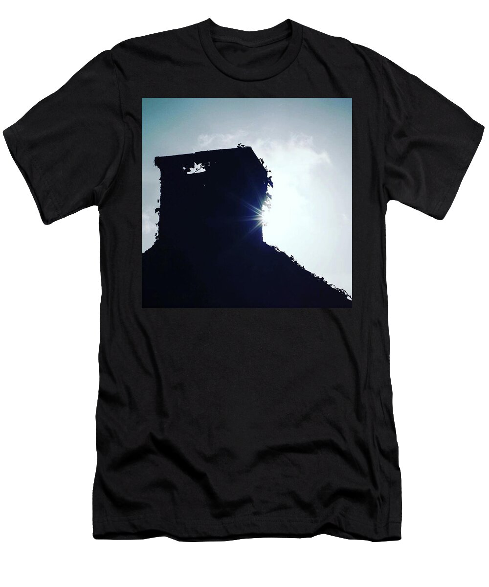 Old T-Shirt featuring the photograph The Old Chimney by Aleck Cartwright