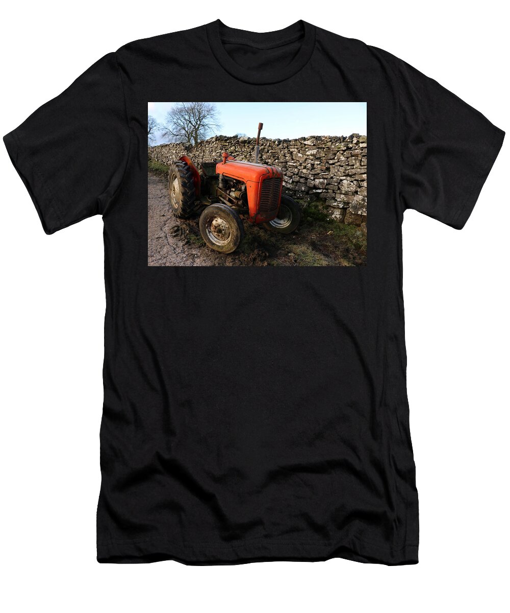 Old T-Shirt featuring the photograph The Old Tractor by Lukasz Ryszka