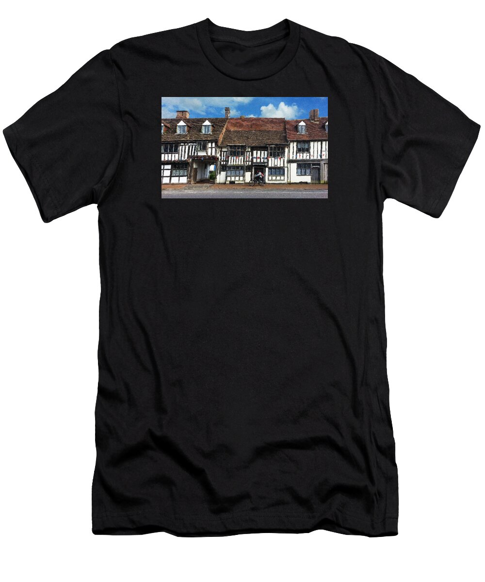 East Grinstead T-Shirt featuring the digital art The Paperboy by Julian Perry