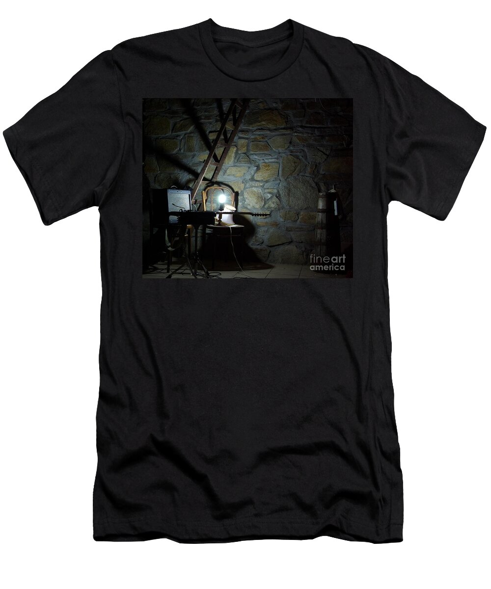 Music T-Shirt featuring the photograph The Perfect Place for Music by Amalia Suruceanu
