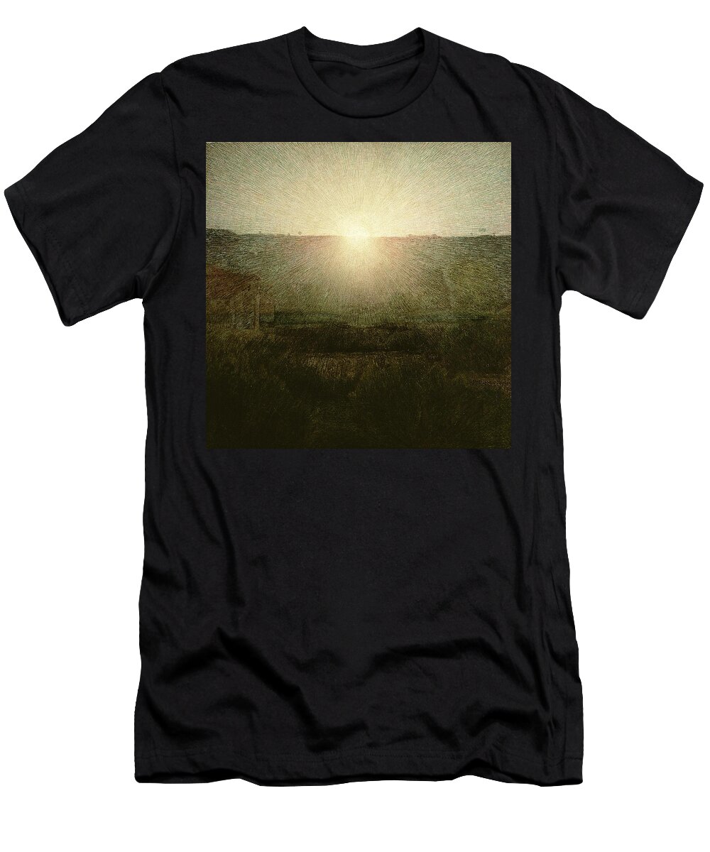 The T-Shirt featuring the painting The Sun by Giuseppe Pellizza da Volpedo