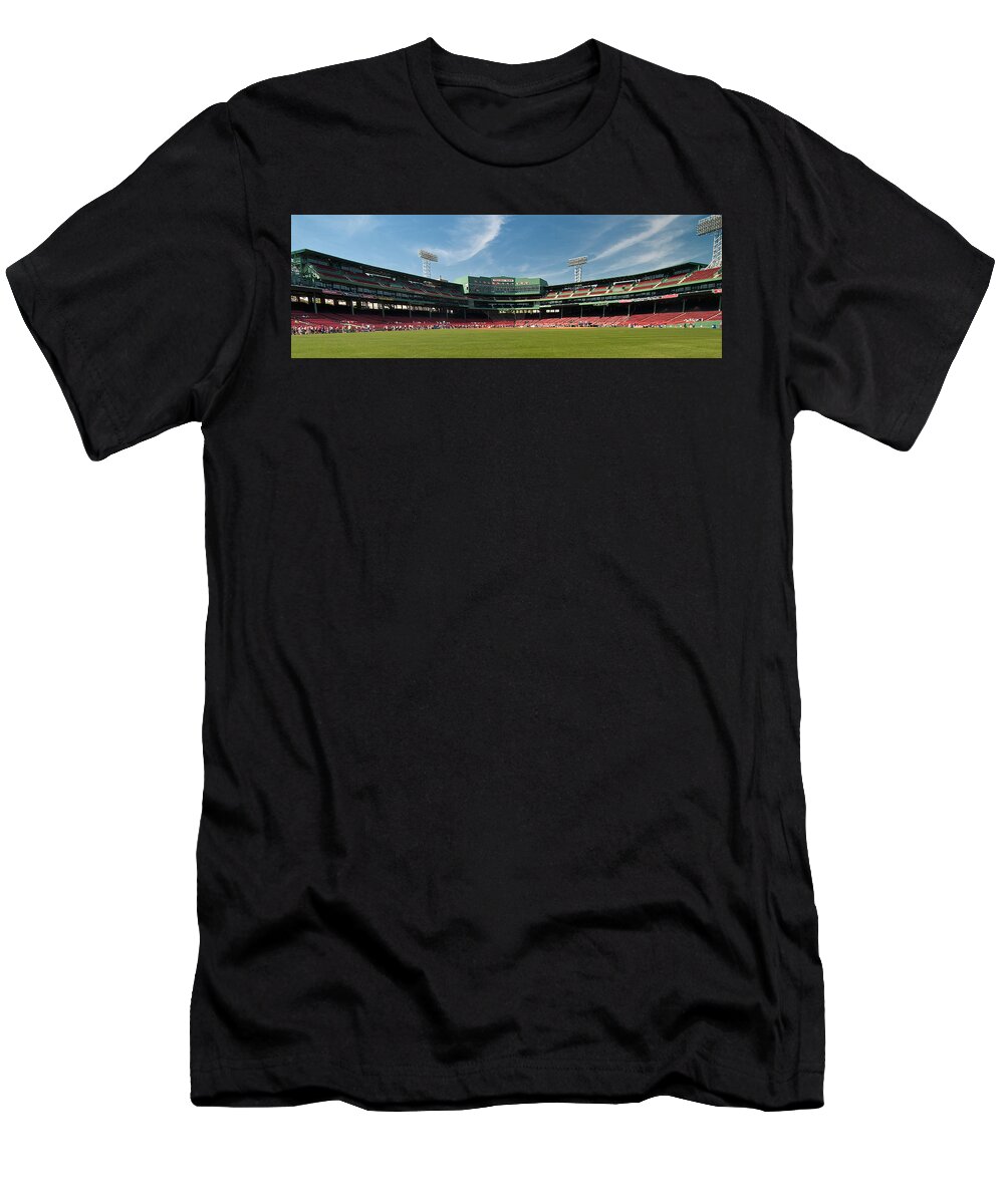 Red Sox T-Shirt featuring the photograph The View From Center by Paul Mangold