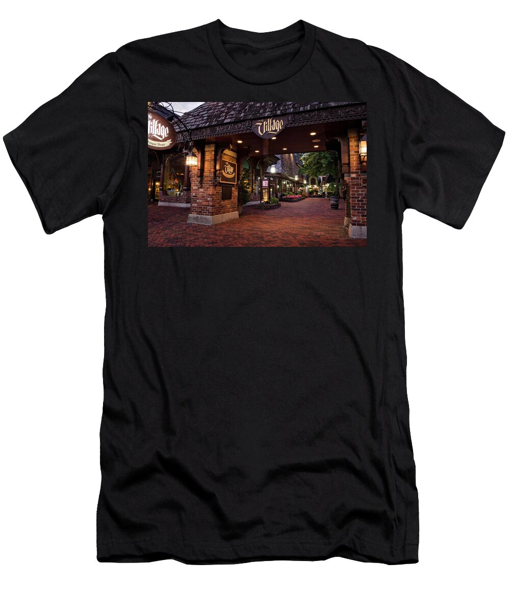 The Village T-Shirt featuring the photograph The Village Gate by Greg and Chrystal Mimbs