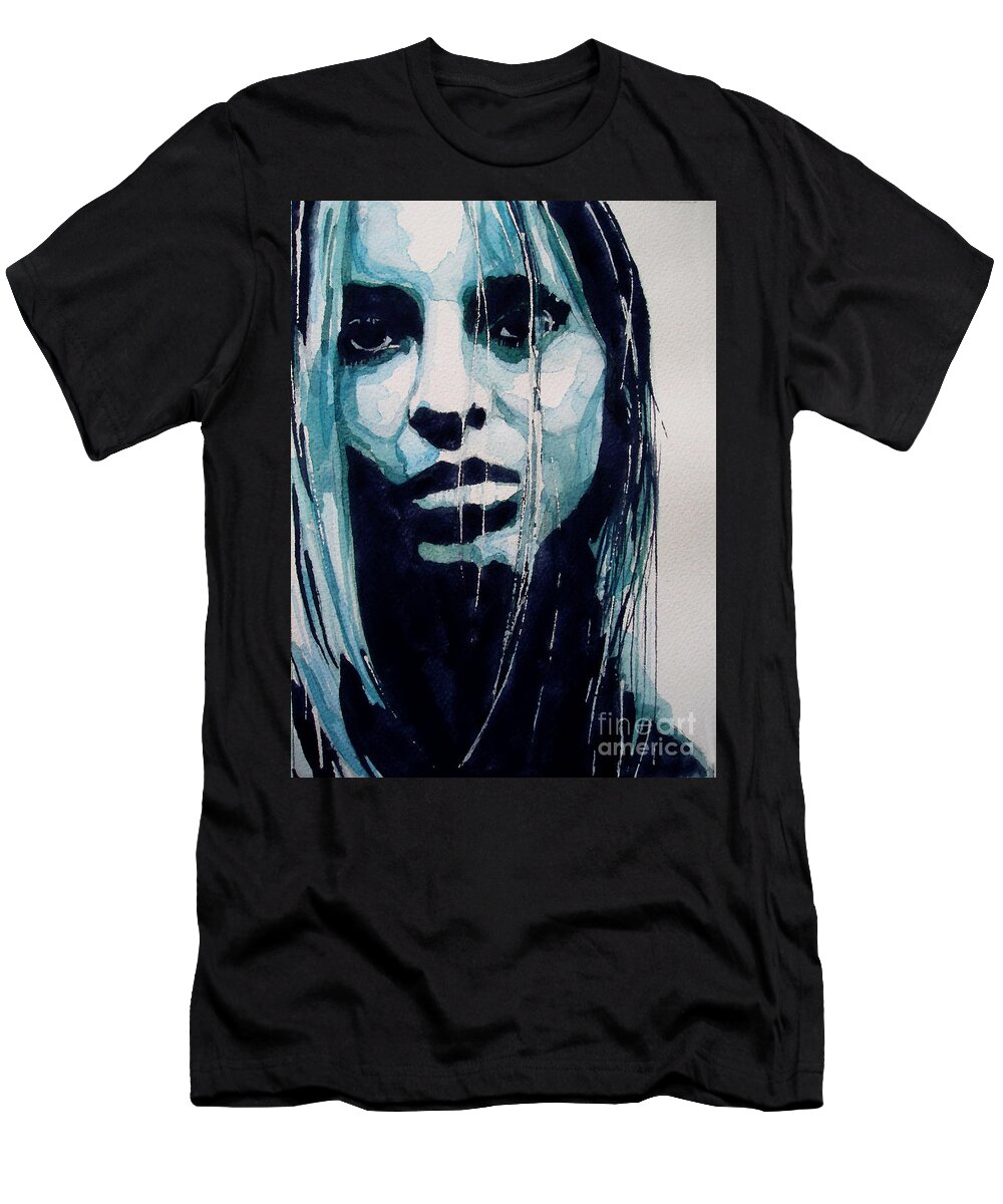 Portrait T-Shirt featuring the painting The Winner Takes It All by Paul Lovering
