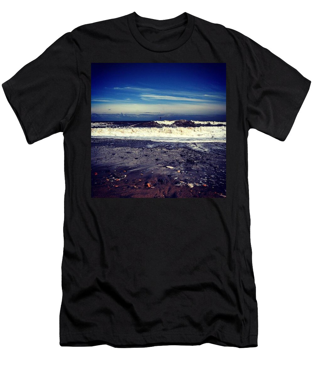 Surf T-Shirt featuring the photograph Think Ill Skip The Beach 😕 by Richard Atkin
