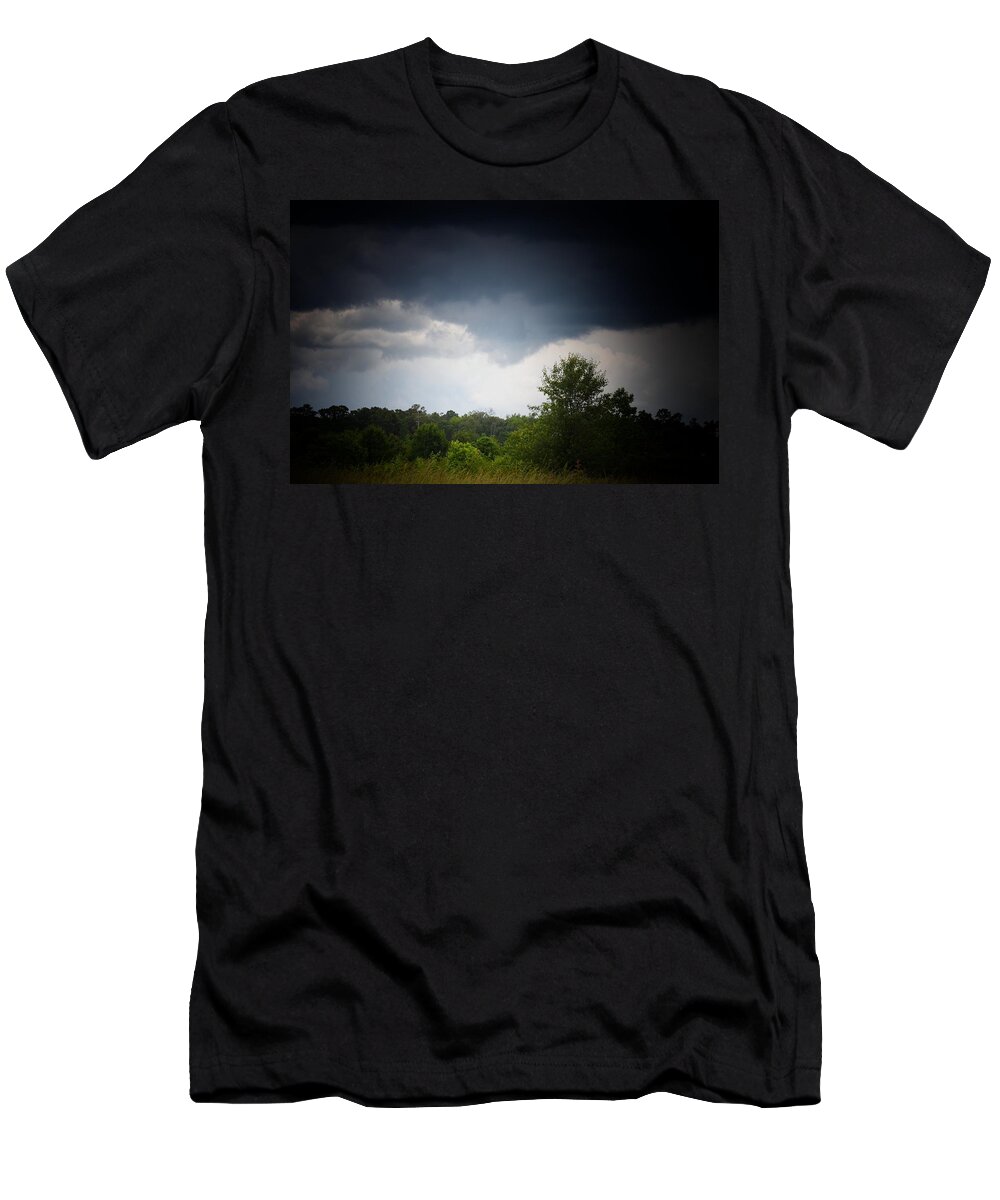 Threatening Skies T-Shirt featuring the photograph Threatening Skies by Maria Urso