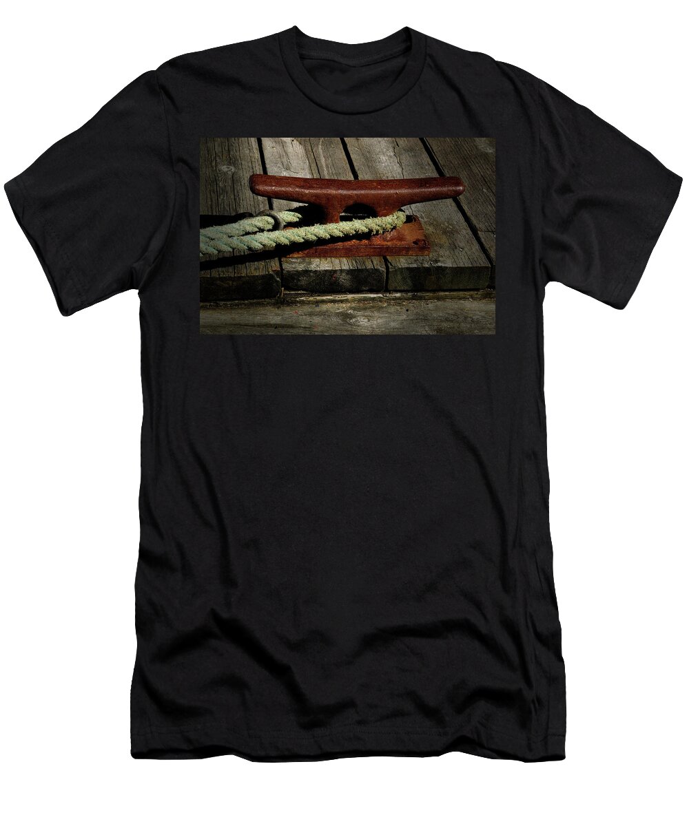 Boat Tie T-Shirt featuring the photograph Tied Up - 365-163 by Inge Riis McDonald