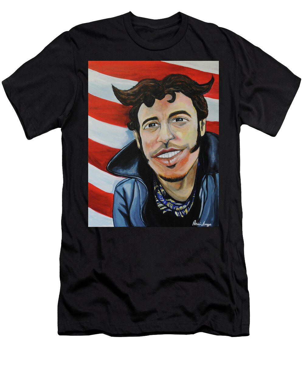 Bruce Springsteen T-Shirt featuring the painting TillieSteen by Patricia Arroyo