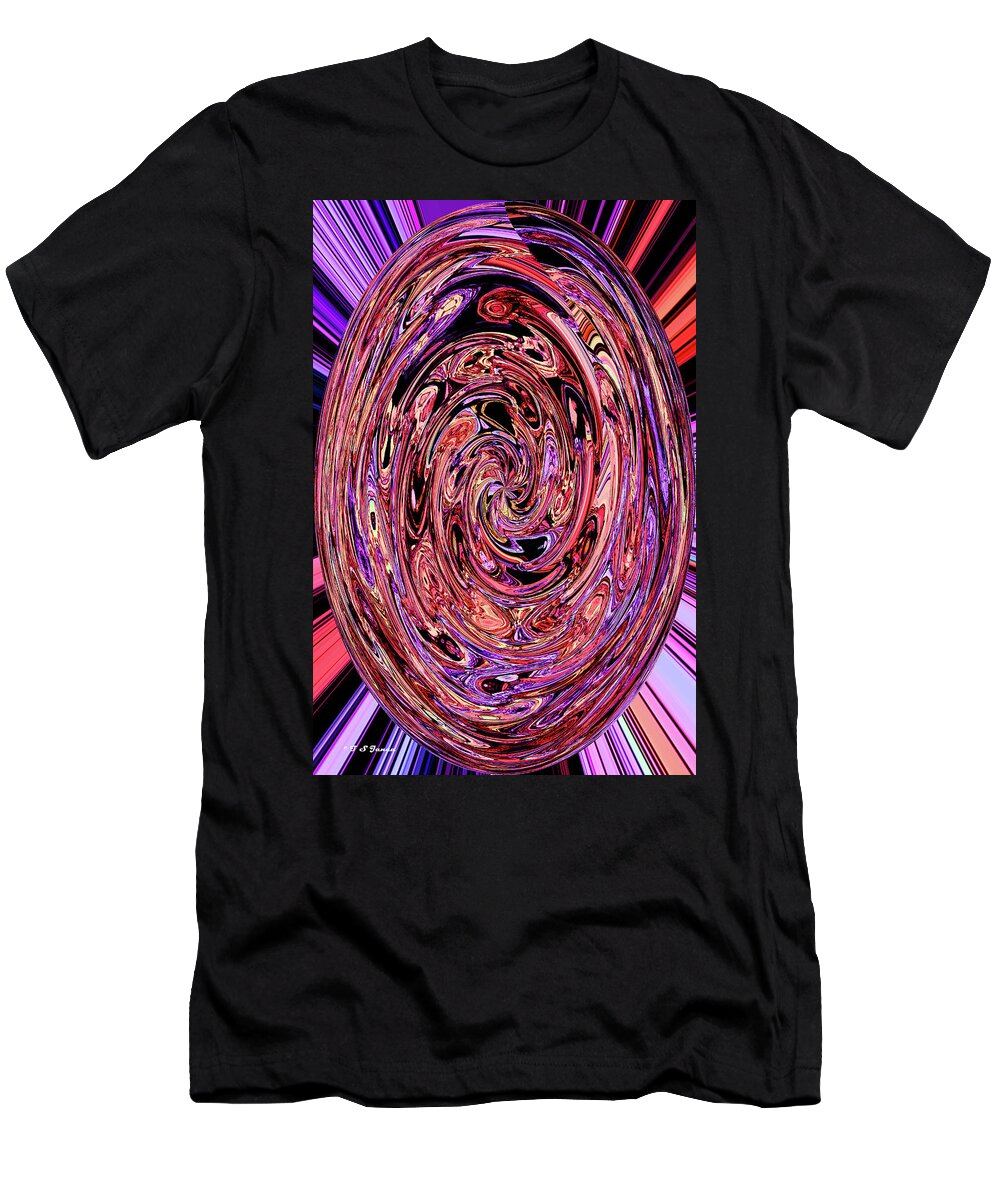 Time Warp Bubble T-Shirt featuring the digital art Time Warp Bubble by Tom Janca