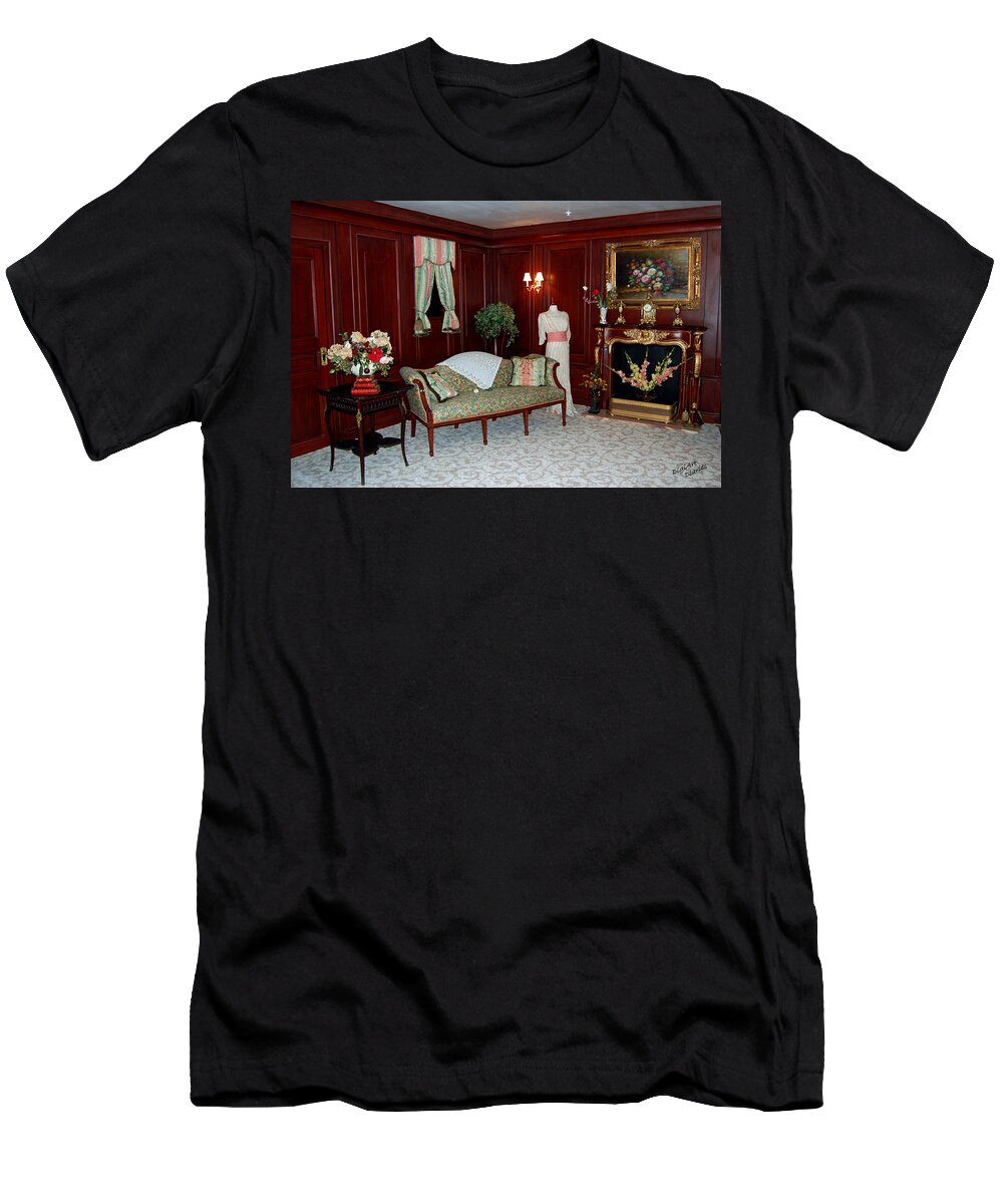 Titanic T-Shirt featuring the digital art Titanic First Class by DigiArt Diaries by Vicky B Fuller
