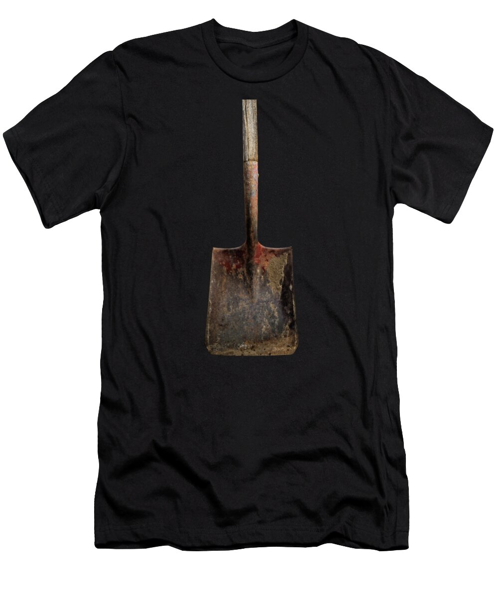Antique T-Shirt featuring the photograph Tools On Wood 4 on BW by YoPedro