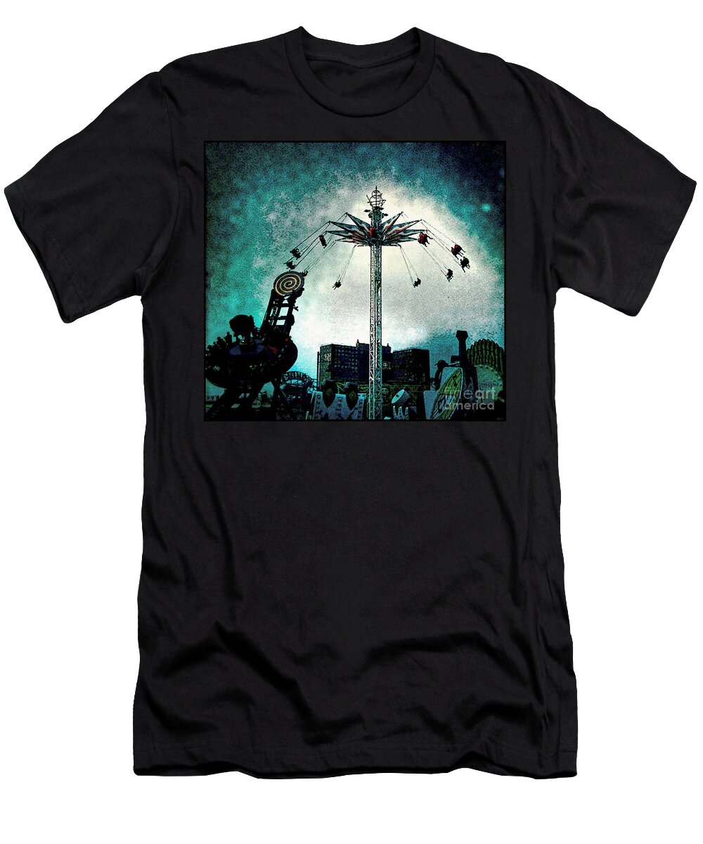 Coney Island T-Shirt featuring the photograph Top of the World 2 by Onedayoneimage Photography