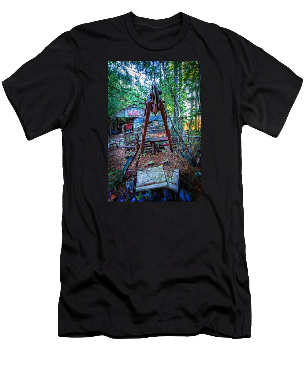 Tow T-Shirt featuring the photograph Tow No More by Alan Raasch