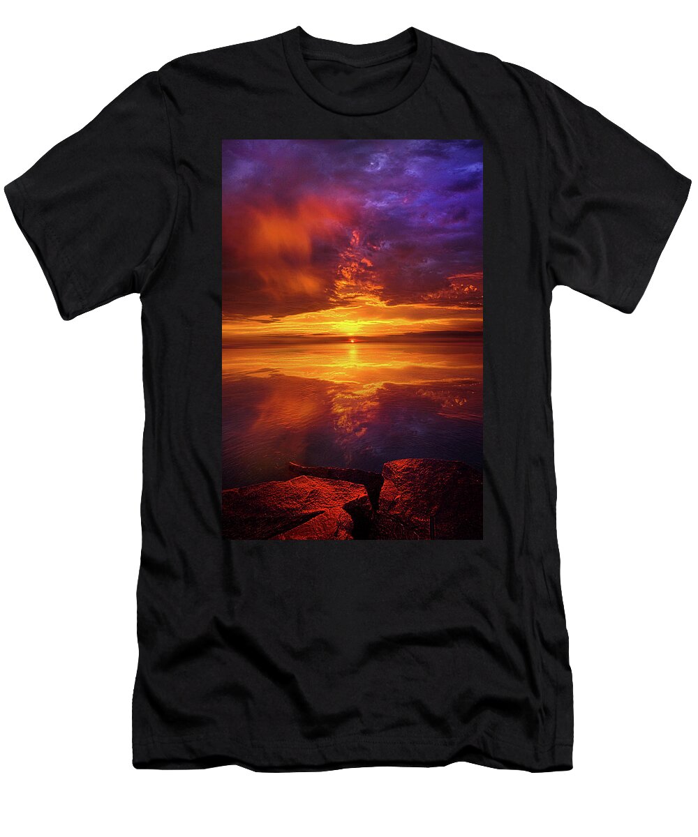 Clouds T-Shirt featuring the photograph Tranquil Oasis by Phil Koch