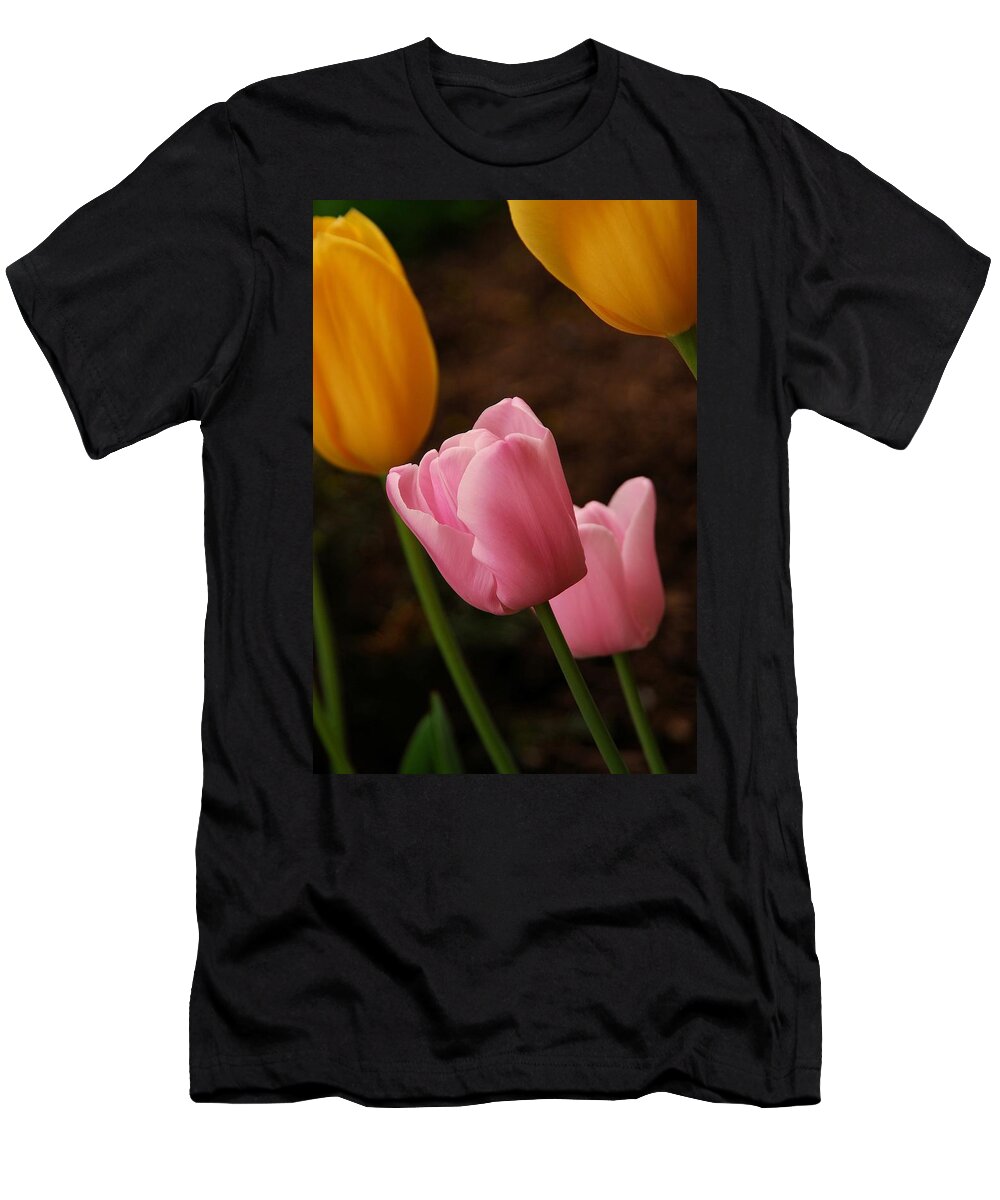 Tulips T-Shirt featuring the photograph Tulips by Angie Tirado
