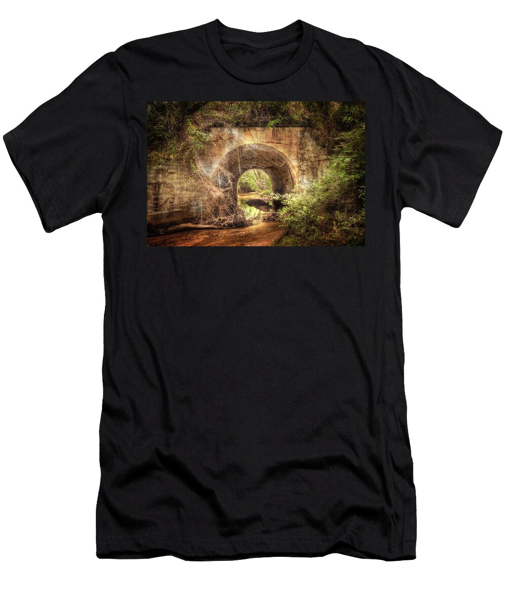 Tunnel T-Shirt featuring the photograph Tunnel of the Walking Dead by Mark Andrew Thomas