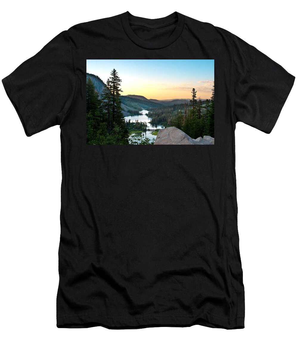 Twin Lakes T-Shirt featuring the photograph Twin Lakes by Chris Brannen