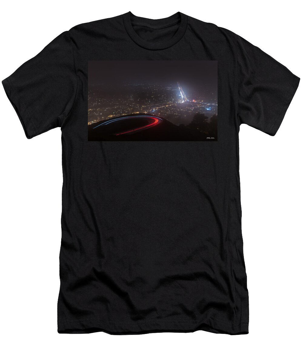 Bridges T-Shirt featuring the photograph Twin Peaks by Alexander Fedin