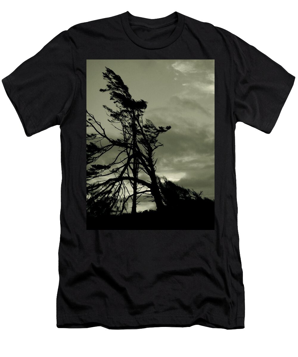  T-Shirt featuring the photograph Twin Rivers Olympic Peninsula Washington by Leizel Grant