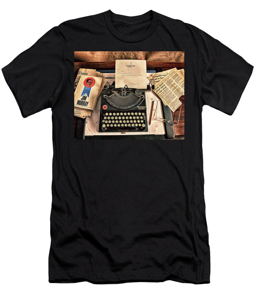 Writer T-Shirt featuring the photograph Typewriter by Don Schimmel