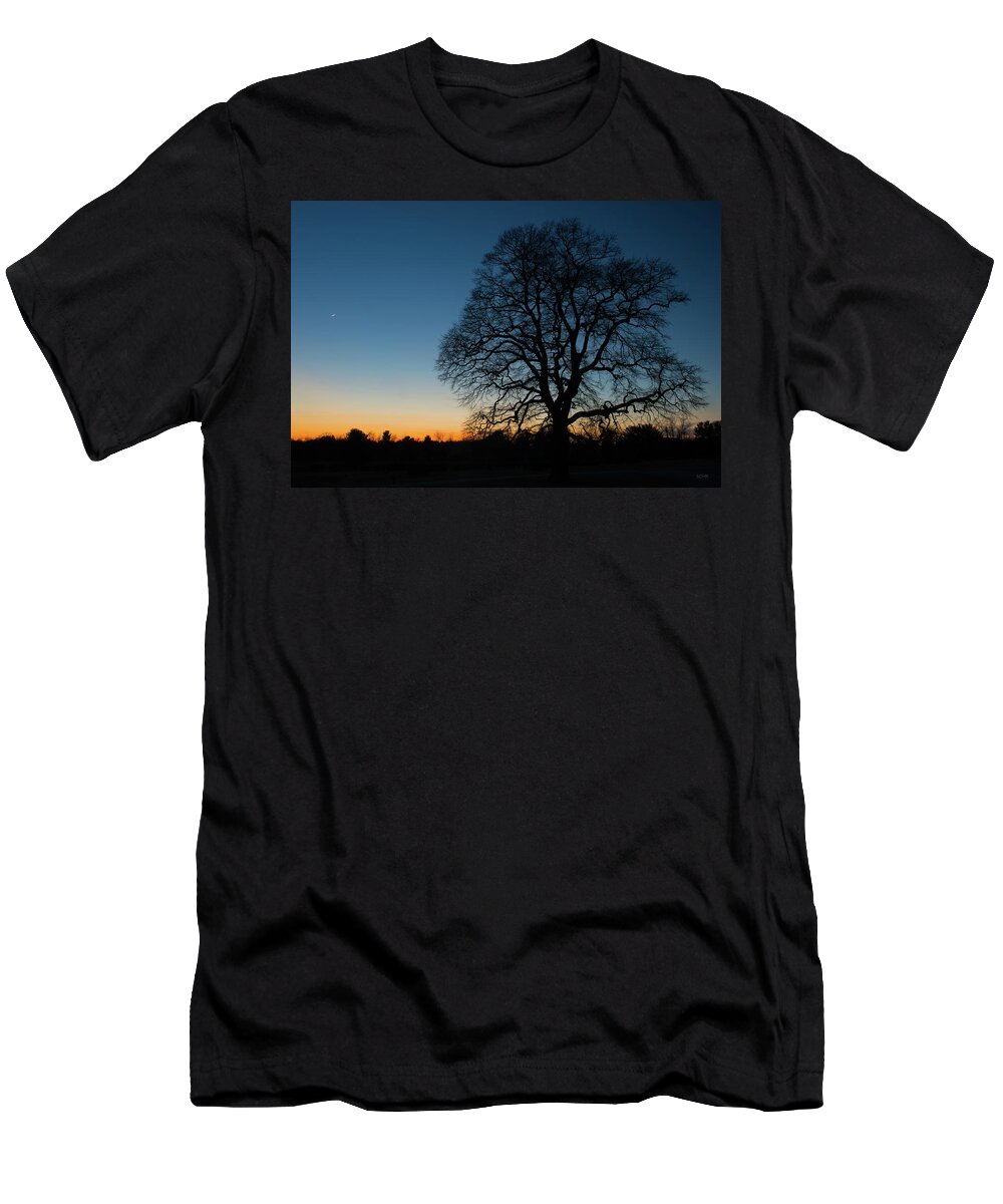 Moon T-Shirt featuring the photograph Under the New Moon by Dana Sohr