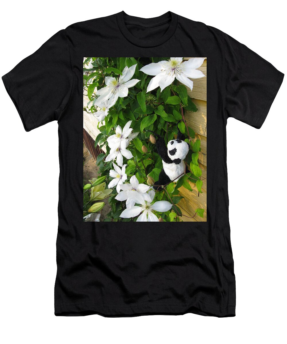 Baby Panda T-Shirt featuring the photograph Up and up and up by Ausra Huntington nee Paulauskaite
