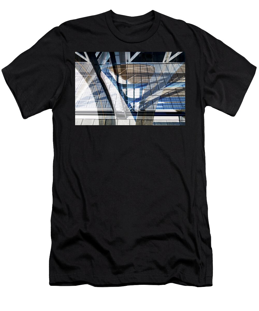 Urban T-Shirt featuring the photograph Urban Abstract 56 by Don Zawadiwsky