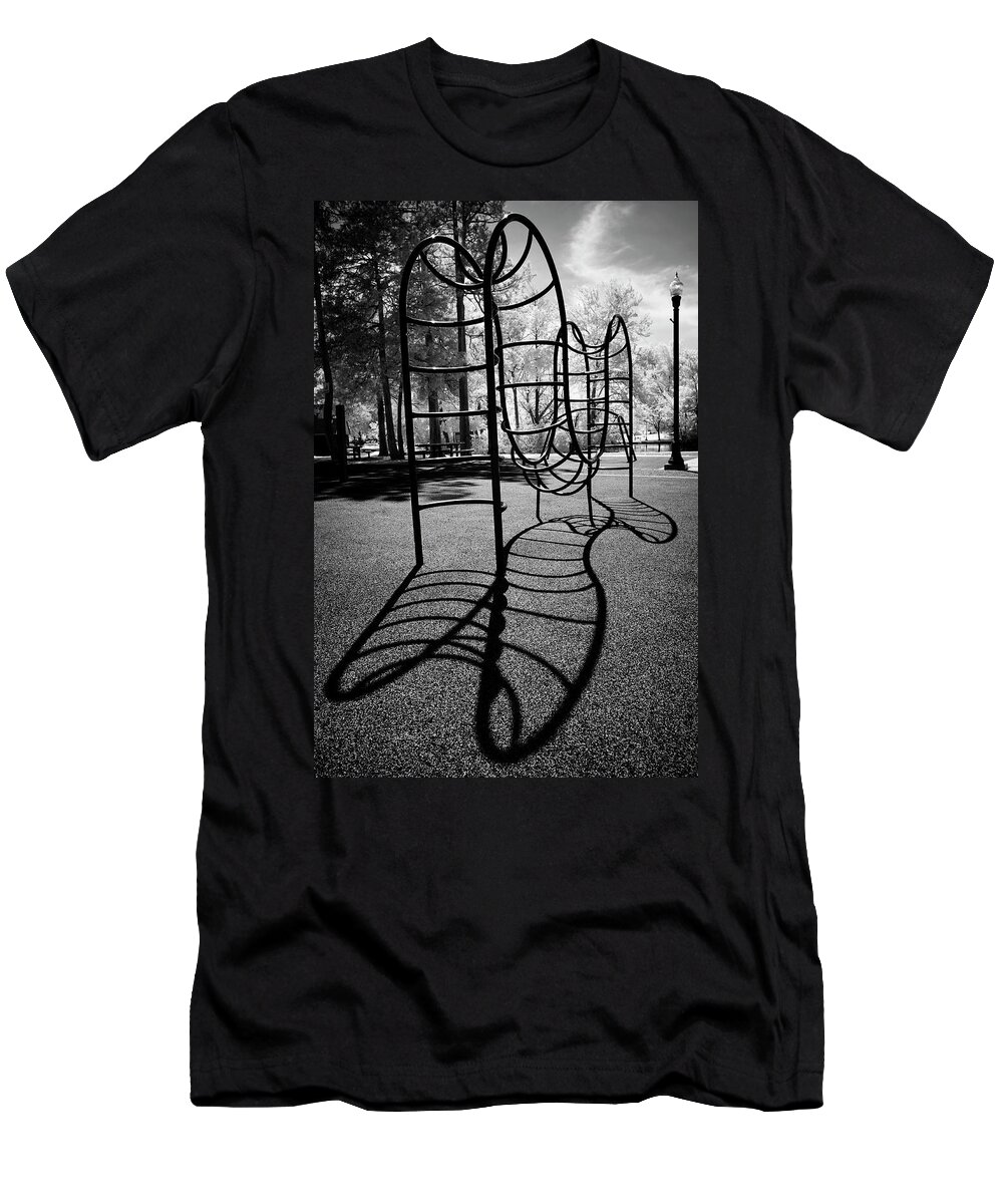 Playground T-Shirt featuring the photograph Urban Jungle Black and White by Luke Moore
