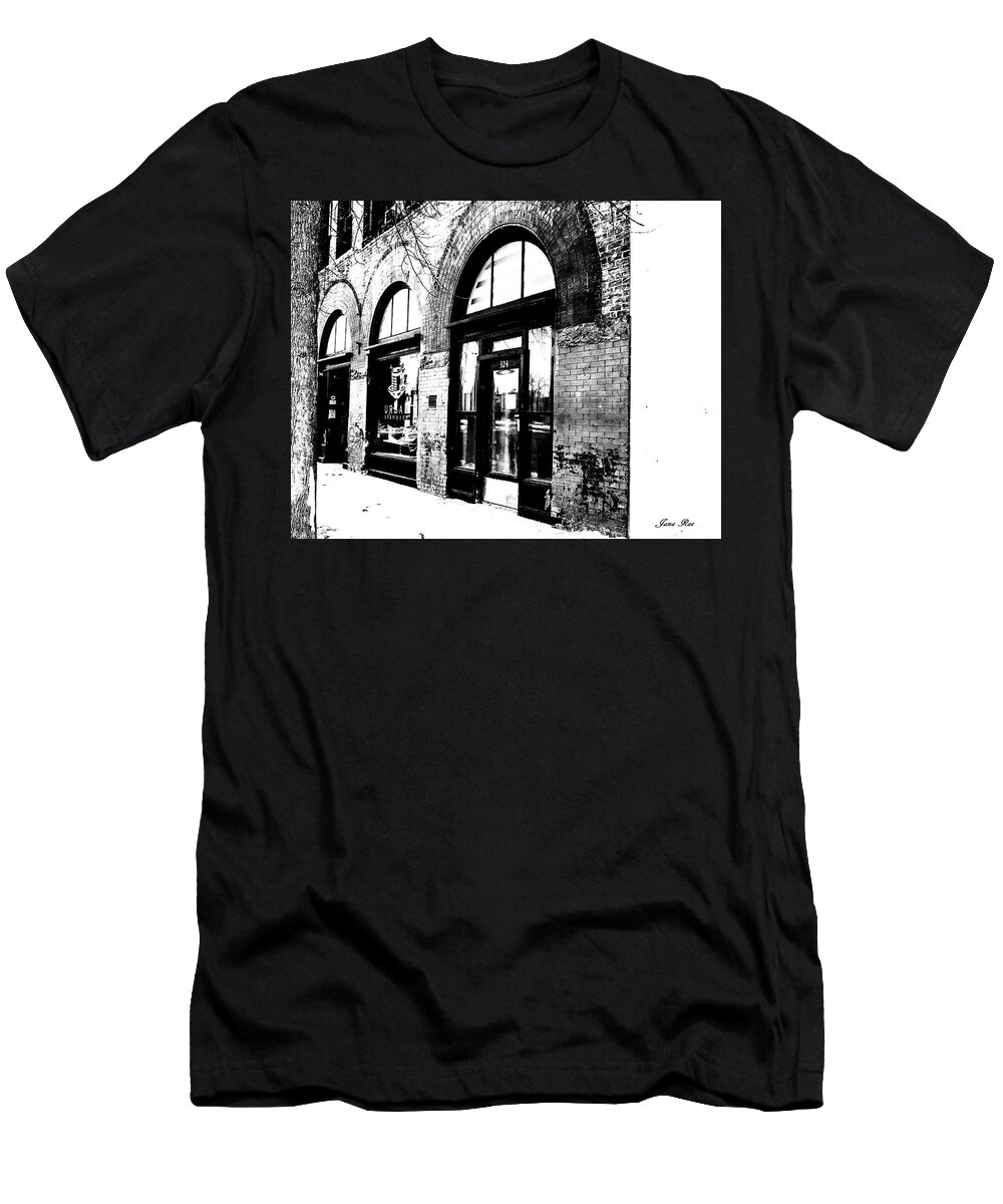 Urban Stampede T-Shirt featuring the photograph Urban Stampede Sketch Art 3 by Jana Rosenkranz