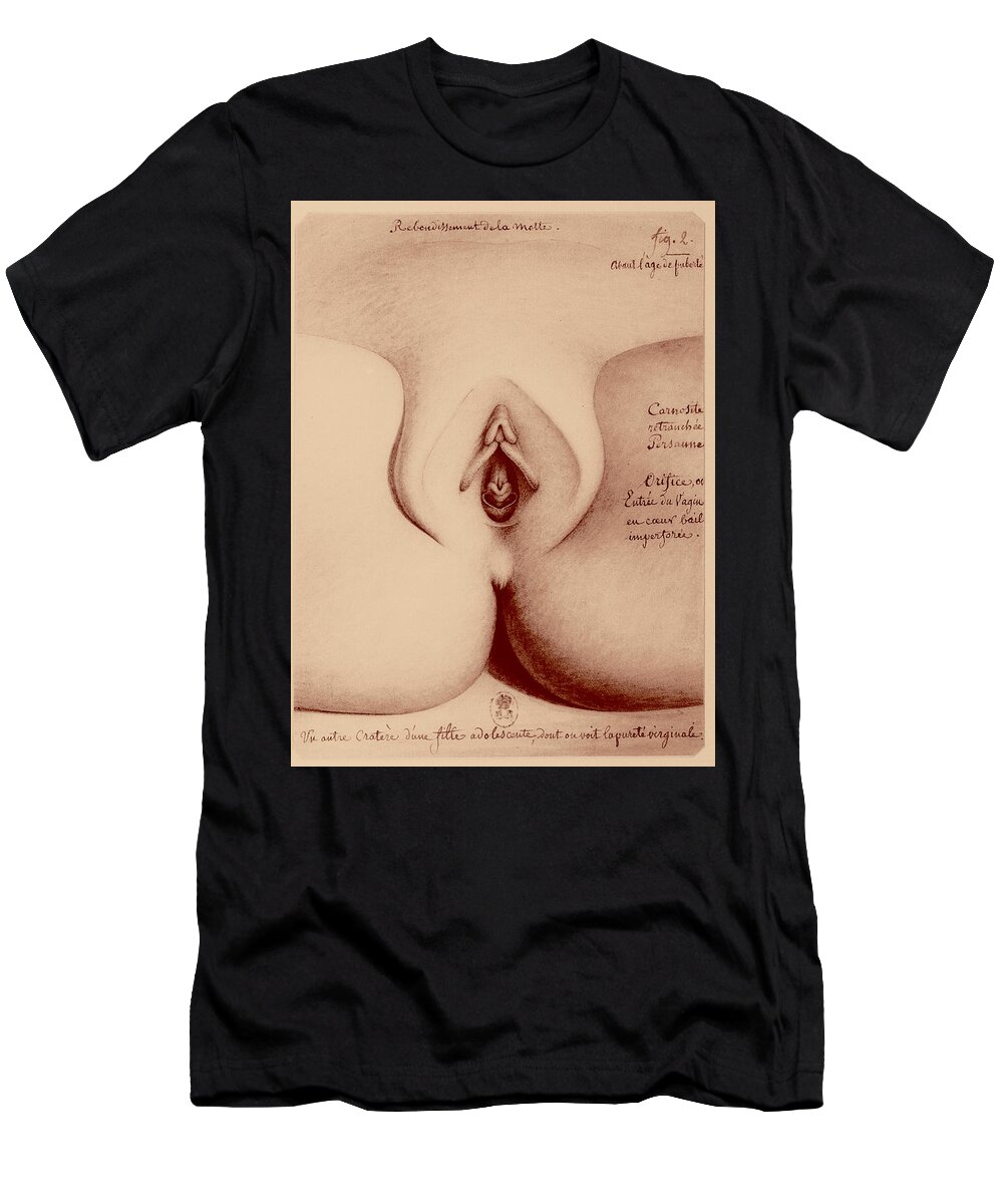 udløb Appel til at være attraktiv mini Vagina-3 T-Shirt by Jean Jacques Lequeu - Fine Art America