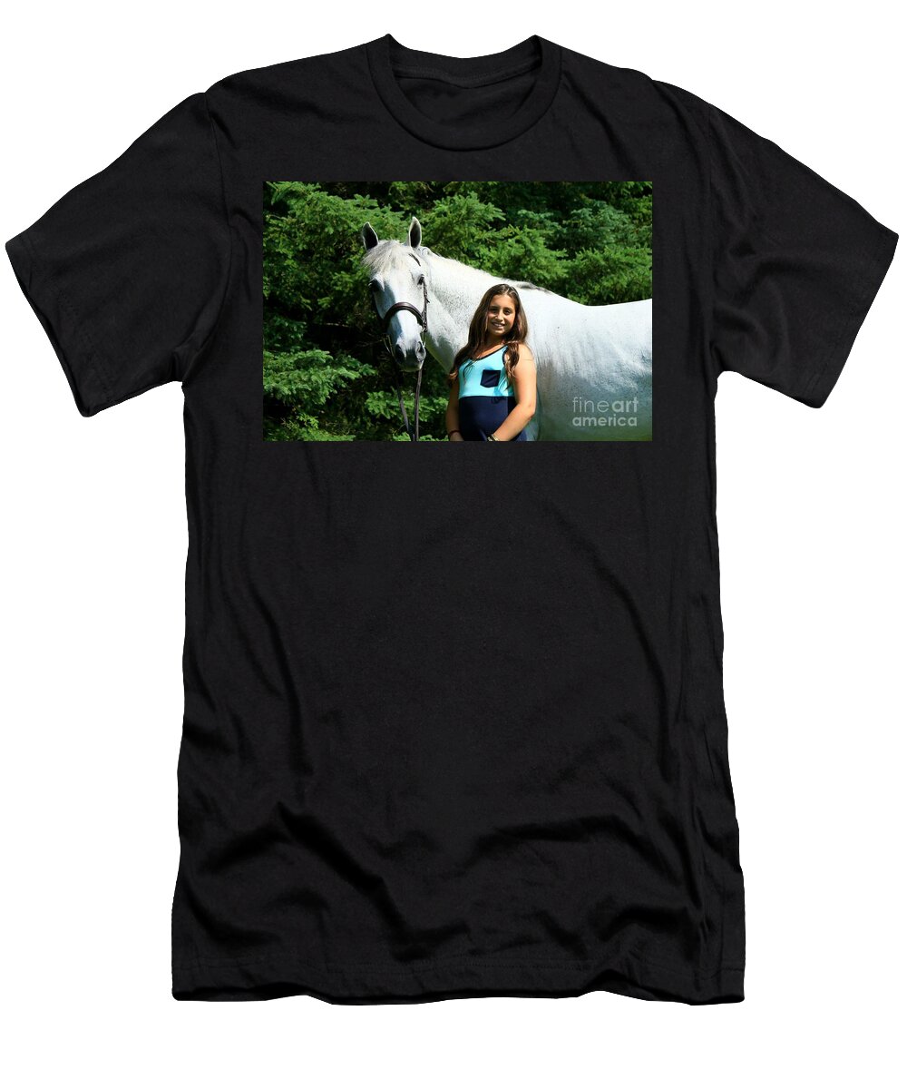  T-Shirt featuring the photograph Vanessa-Ireland43 by Life With Horses