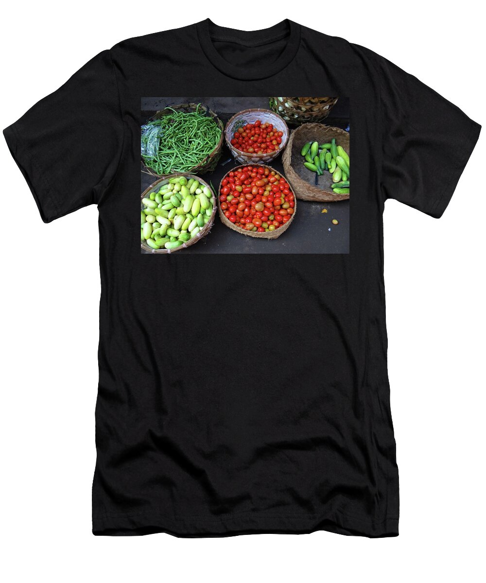 Exploramum T-Shirt featuring the photograph Vegetables in a basket by Exploramum Exploramum
