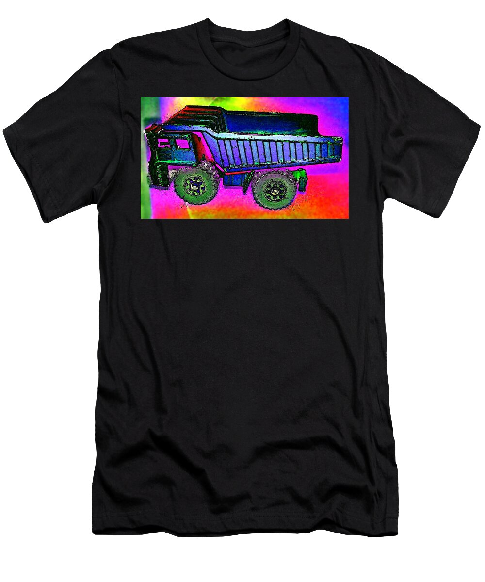 Truck T-Shirt featuring the photograph Vibrant Construction Plans by Andy Rhodes