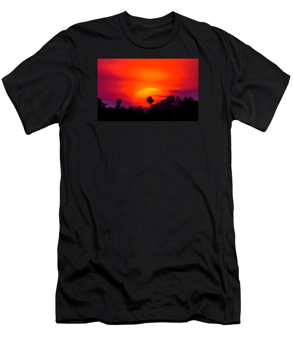 Newport Beach T-Shirt featuring the photograph Vibrant Spring Sunset by Pamela Newcomb