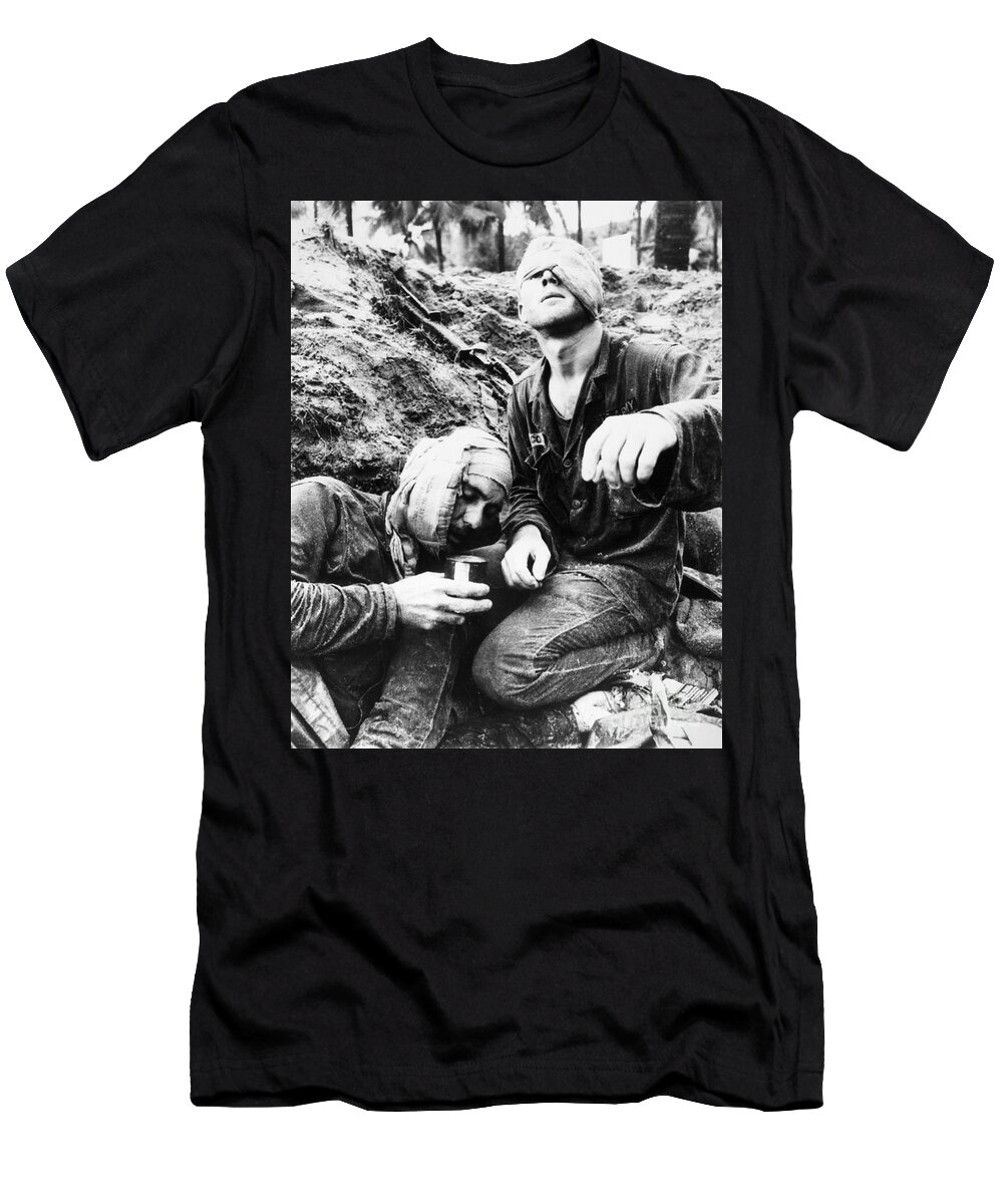1966 T-Shirt featuring the photograph Vietnam War Medic 1966 by Granger