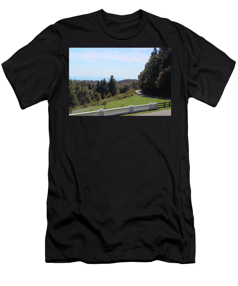 Nature T-Shirt featuring the photograph View from Moses Cone 2014a by Cathy Lindsey