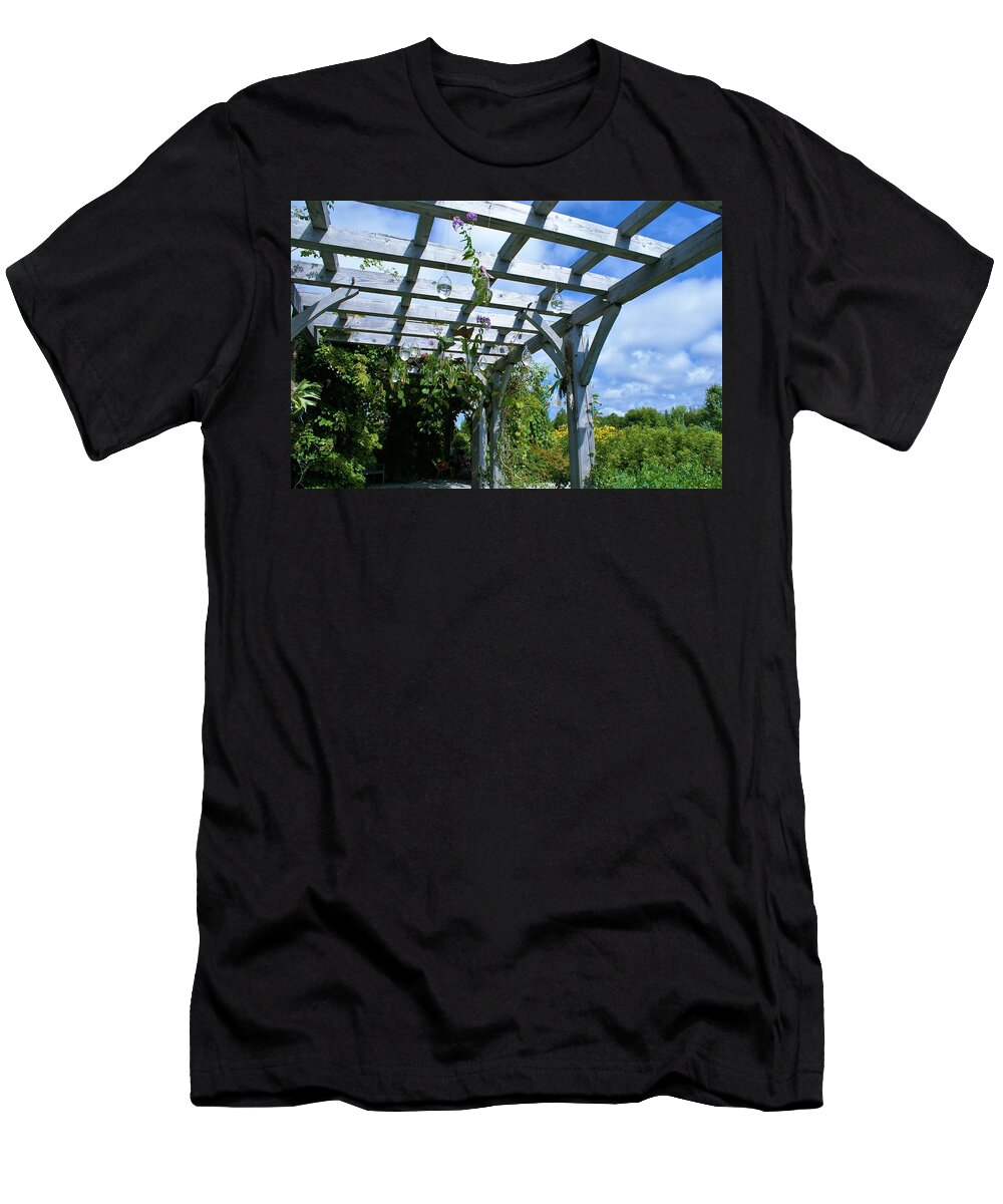 Gardens T-Shirt featuring the photograph View to the sky by Lois Lepisto