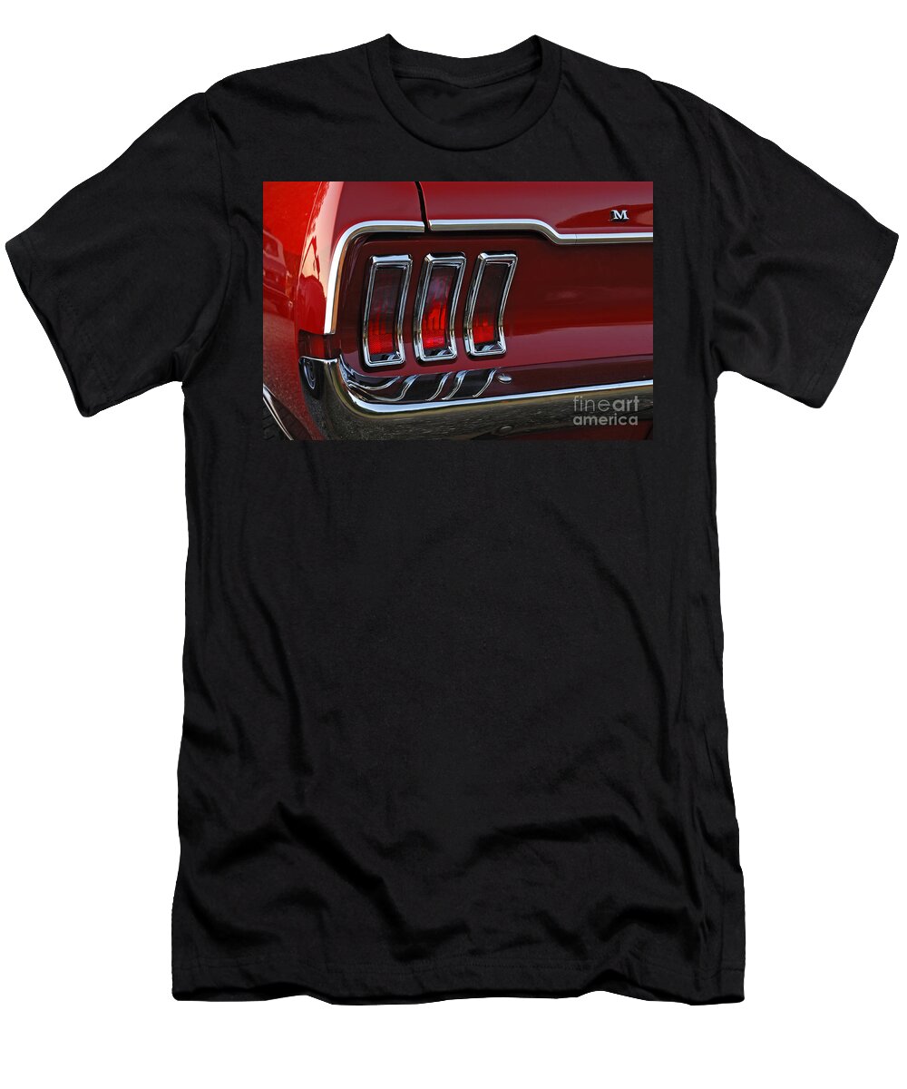 Vintage T-Shirt featuring the photograph Vintage Ford Mustang Taillight by Helmut Meyer zur Capellen