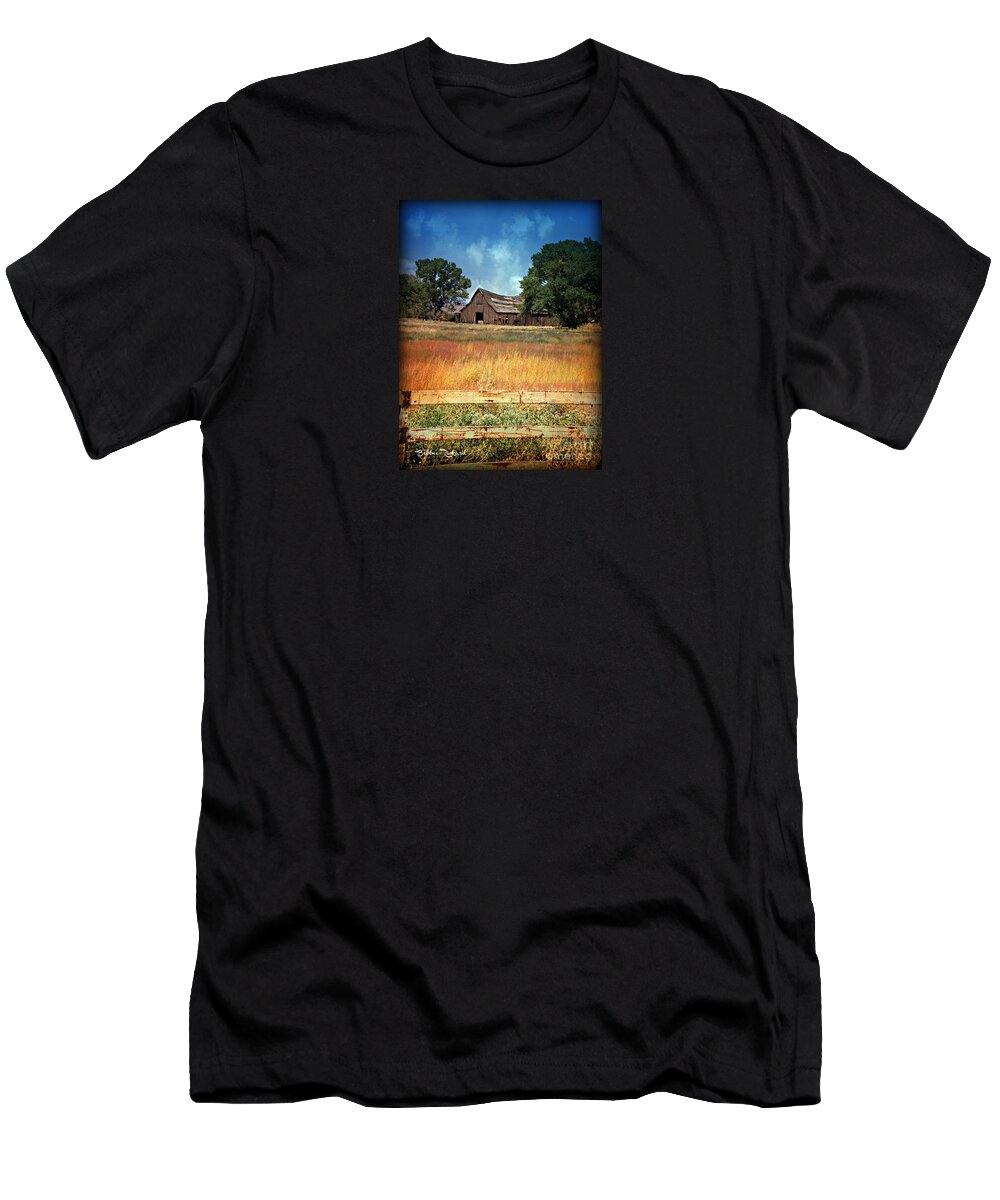 Barn T-Shirt featuring the photograph Vintage Nevada Barn III by Bobbee Rickard