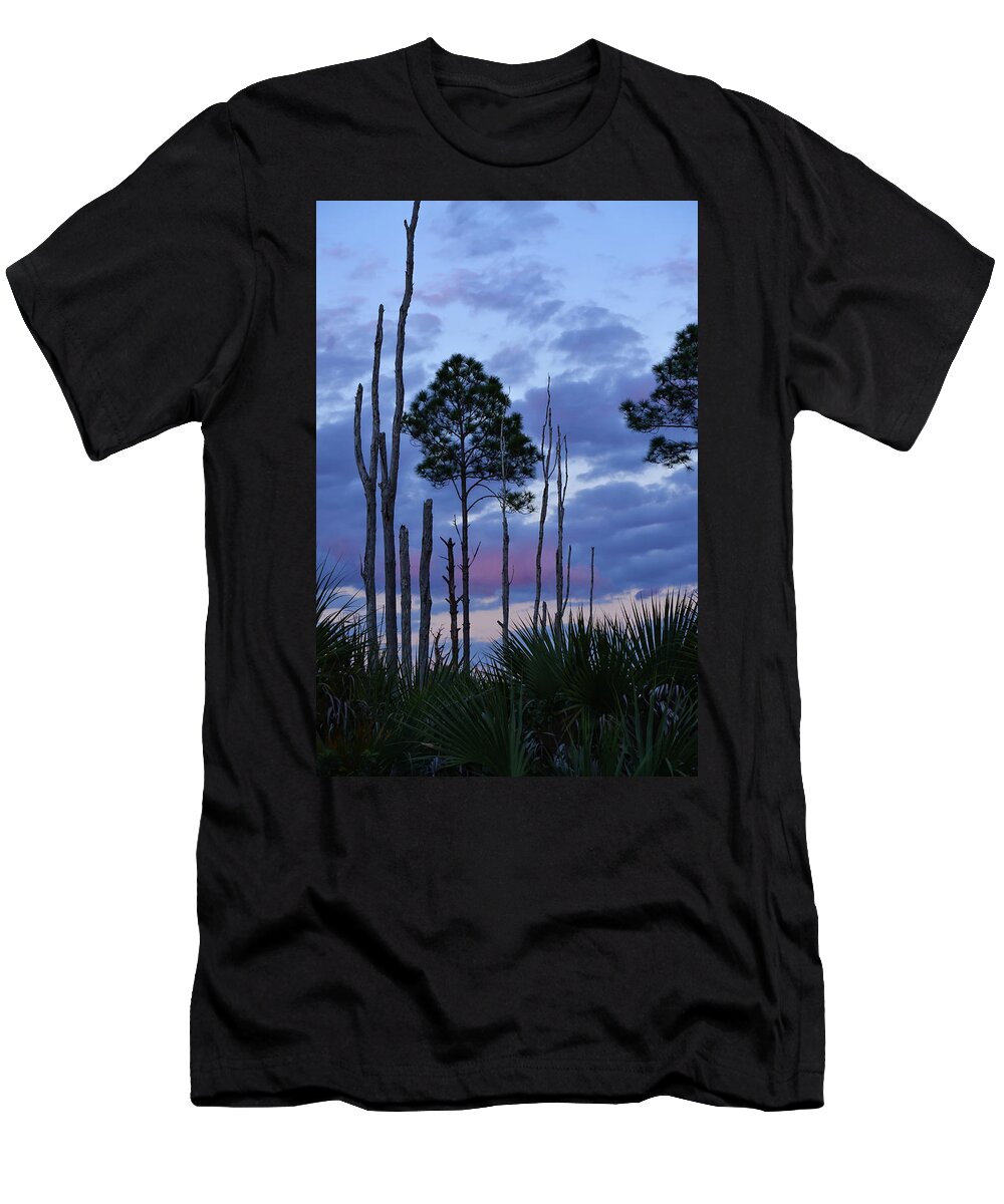 Sunset T-Shirt featuring the photograph Violet Skies by Artful Imagery