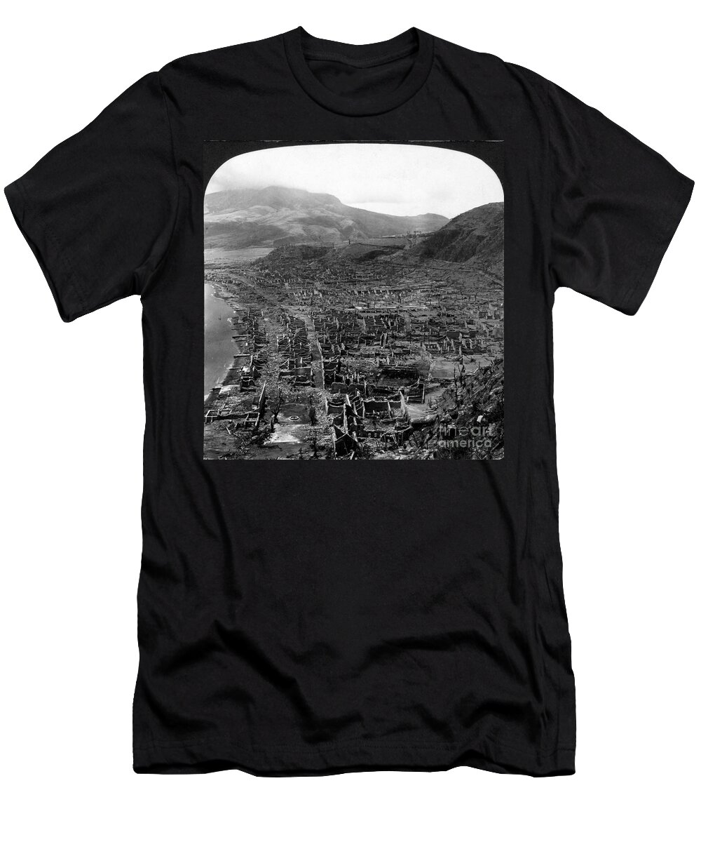 1902 T-Shirt featuring the photograph Volcano: Mount Pelee, 1902 by Granger