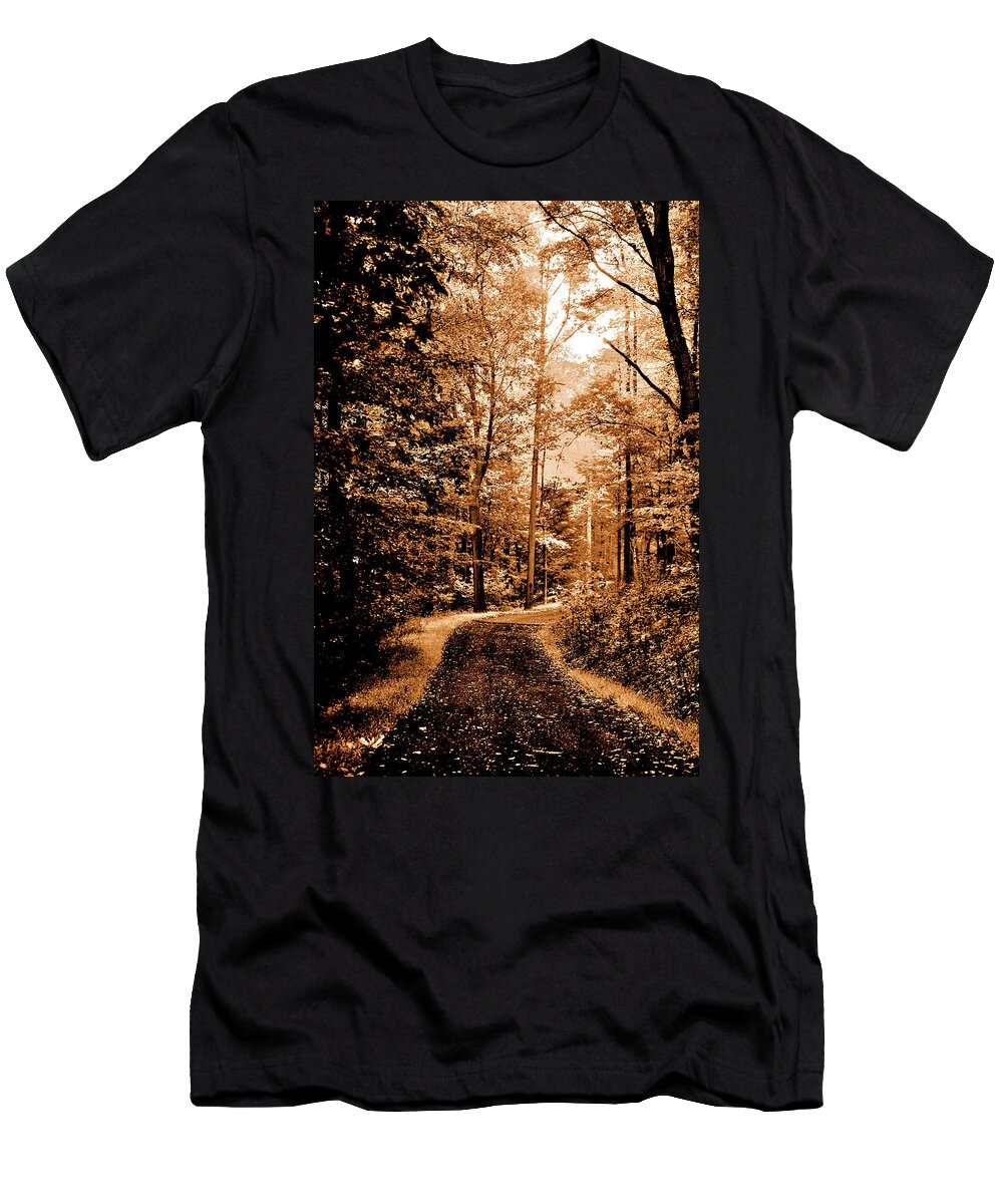 Landscape T-Shirt featuring the photograph Waiting for Spring by Lori Tambakis