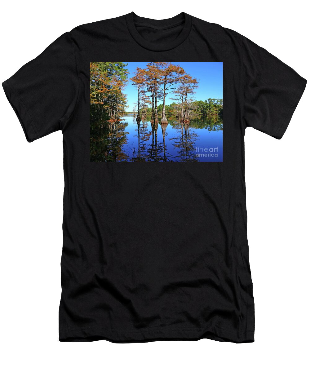 Walkers Mill Pond T-Shirt featuring the photograph Walkers Mill Pond by Marty Fancy