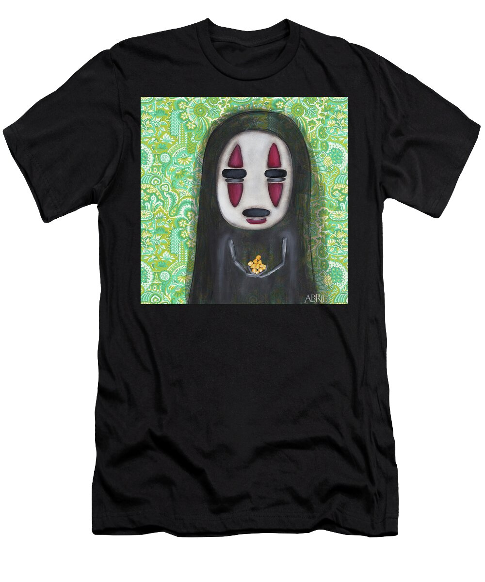 Spirited Away T-Shirt featuring the painting Want Gold by Abril Andrade