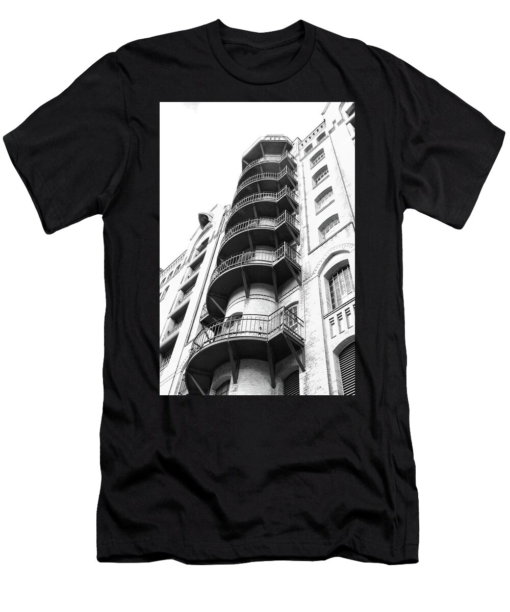 Hamburg T-Shirt featuring the photograph Warehouse District Architecture Hamburg by Christiane Schulze Art And Photography